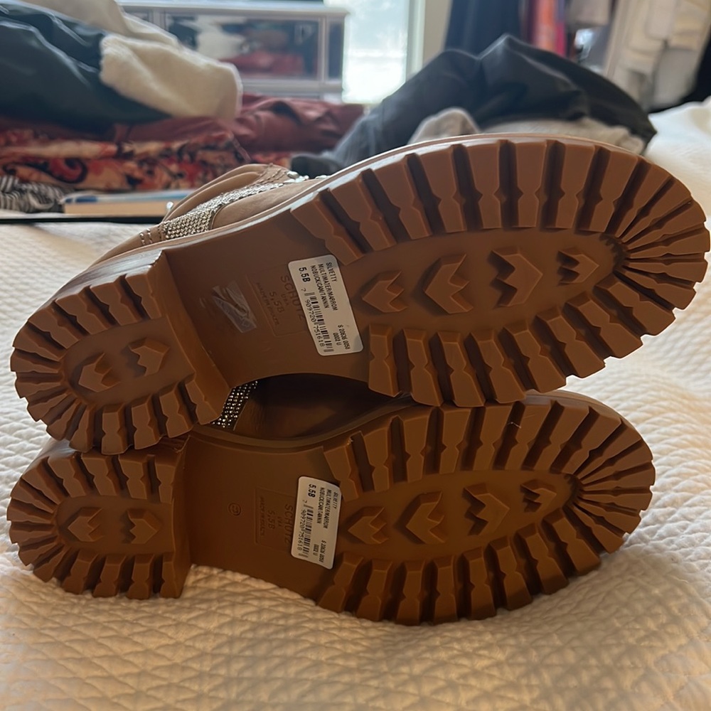 Schutz silvetty nobuck combat boots - Picture 4 of 5